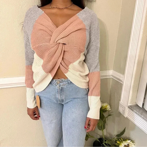 Sweaters - Main strip Multicolor Knit Sweaters